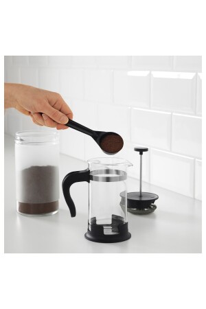 French Press 0,4 Litre Cam-paslanmaz Çelik Yükseklik: 17 Cm Çap: 8 Cm gun094555 - 4