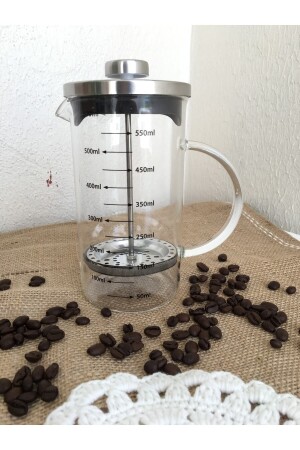 French Press mit Skala 600 ml P/CAM-400959 - 1