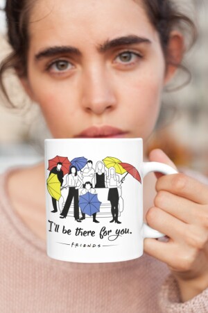 Freunde-Tasse mit Regenschirm, Kaffee- und Teetasse, Valentinstag, Freund, Geburtstagsgeschenk, Porzellan, KIO-K-D170 - 4