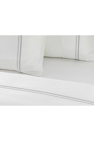 Freya besticktes Baumwollsatin-Bettbezug-Set für King-Size-Betten, 240 x 260 cm, Weiß, TYCCAZ3XTN168846876667355 - 6