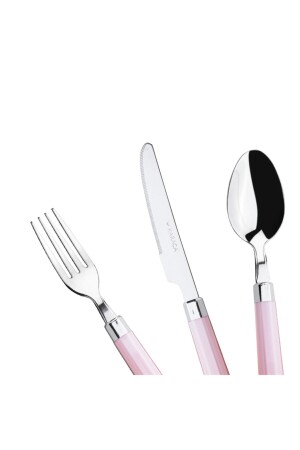 Freya Pembe 18-teiliges Dessertgabel-Löffel-Messer-Set für 6 Personen 153. 03. 08. 0525-1 - 6