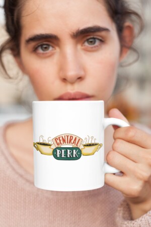 Friends Kupa Bardak Central Perk Kahve Çay Kupası Sevgililer Arkadaş Doğum Günü Hediyesi Porselen KIO-K-D167 - 4