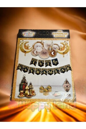 Frohe Feiertage Text Zick-Zack-Banner Text Ramadan Ramadan Eid al-Adha Dekorationen - Happyland