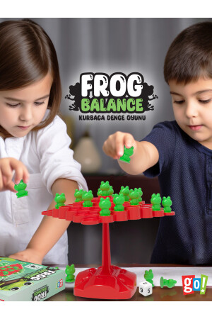 Frosch-Balance-Eltern-Kind-Interaktionsspiel, pädagogisches Spielzeugkistenspiel - 2