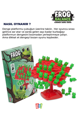 Frosch-Balance-Eltern-Kind-Interaktionsspiel, pädagogisches Spielzeugkistenspiel - 4