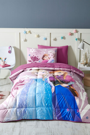Frozen Discover Single Disney lizenziertes elastisches Spannbettlaken-Kinderschlafset PR-EVTEKSTILI-55483401327 - 1