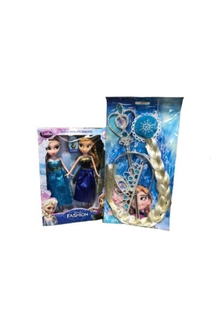 Frozen Frozen Anna Elsa Puppe 24 cm mit Krone und Zepter-Haarset 524226089555 - 3