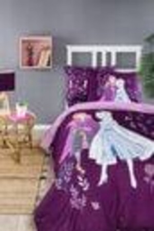 Frozen Natural Single Licensed Quilted Elastic Fiddet Bedsheet Duvet Cover Set 60001979kp - 5