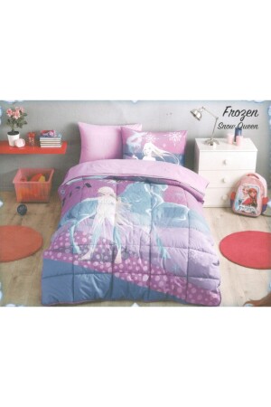 Frozen Snow Queen Lisanslı Tek Kişilik Uyku Seti Lastikli Çarşaf TYC00215324409 - Özdilek