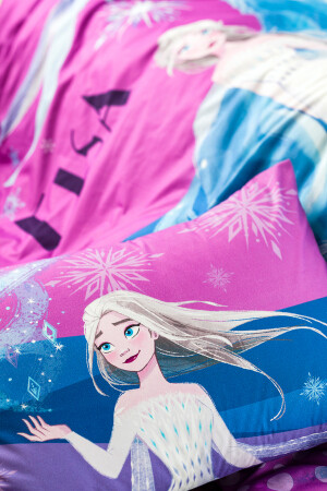 Frozen Snow Single Disney lizenziertes elastisches Spannbettlaken-Kinderbettbezug-Set PRA-4736691-8138 - 5