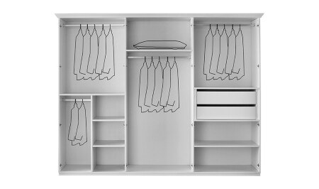 Frühlings-Kleiderschrank mit 6 Türen - 3