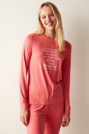 Frühstücks-Thermo-T-Shirt-Pyjama-Oberteil - 1