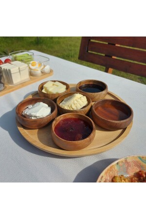 FRÜHSTÜCKSET MIT DREHBAREN SERVIERTEILEN UND 6 TELLEN - 3