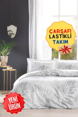 Frunze Lastikli Çarşaflı Tek Kişilik Nevresim Takımı özdilektk-frunze - 1