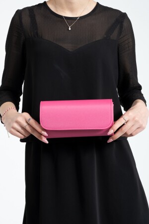 Fuchsia Satin Abendkleid Tasche Portfolio Tasche Clutch Bag bibagssatendüzz - 4