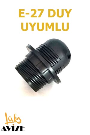 Fuji Modern Retro Siyah Renk Şeffaf Camlı Salon - Mutfak - Yatak Odası 3 Lü Avize fujisiyah3lü - 4