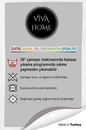 Füme Premium Tay Tüyü Leke Tutmaz Kumaş Geometrik Çift Taraflı Kırlent Yastık Kılıfı Krl1123 - 5