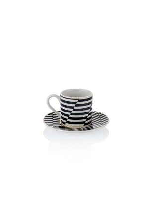 Fun Kaffeetassen-Set für 6 Personen – 12-teilig – Schwarz 1S2038-08002-SIY01 - 5