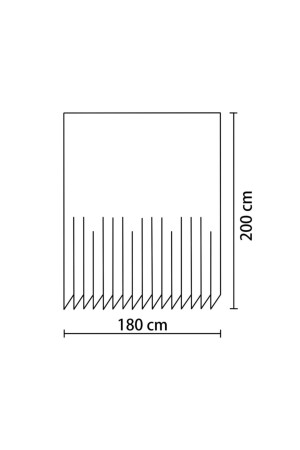 Funda Badezimmervorhang Duschvorhang 180x200cm - 4