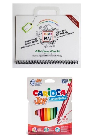 Funny Mat Mini Set + carioca Joy waschbare Filzstifte 24 Stk - 1