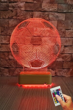 Fußball Ball 3D Led Nachtlicht 16 Farben Geburtstag Geschenk VİPYOLFUTBOL11 - 3