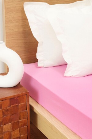 Fuşya penye Tek kişilik Fitted Çarşaf - Karaca Home