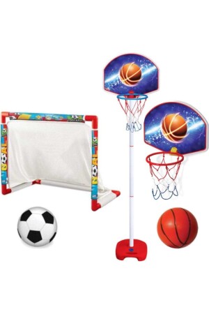 Futbol Kalesi Ayaklı Basketbol Potası-erkek Çocuk Oyuncakları - Oyuncak Futbol Kalesi Depomiks FUTBOL SET - 1