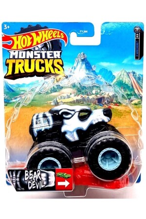 Fyj44 Monster Trucks 1:64 Araba Bear Devıl Hcp66 HCP66 - 1