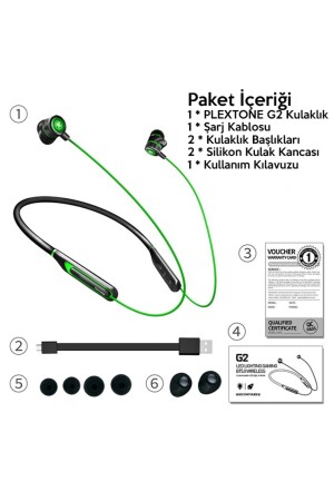 G2 Gaming Bluetooth Headset Nackenbügel Headset 7. 1 Stereo 3D 65 ms 950-34075 - 3