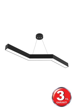 Gabbıano (SİYAH KASA, BEYAZ İŞIK) Ledli Modern Led Avize, Salon, Mutfak, Antre, Hol, Masa, Sarkıt Gabbiano Siyah 6500K - 1