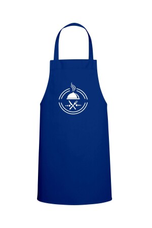 Gabel & Messer Chef Design Speziell bedruckte Chef-Küchenschürze Saks Blue TTMO0498 - 1