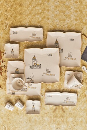 MNZ-Galata 32 قطعة وجبة الإفطار/خدمة مجموعة 6 أشخاص 153 03. 08. 1620 - Karaca