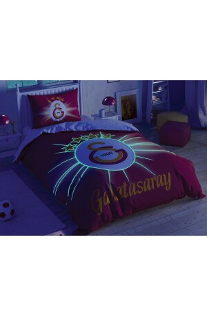 Galatasaray Light Glow Cotton Lizenziertes Bettbezug-Set - 1