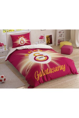 Galatasaray Light Glow Cotton Lizenziertes Bettbezug-Set - 3