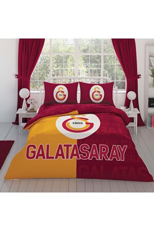 Galatasaray Parçalı Logo Pamuk Nevresim Takımı 1000042139 - 3