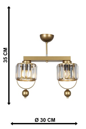 Gallone 2. li Lux Crystal Antique Reihenleuchter BEG1028BEG02-1 - 6