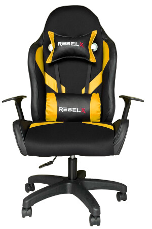 Gaming-Stuhl in der Grundfarbe Gelb - 1