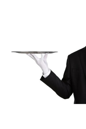 Garson Servis Eldiveni Beyaz Renk Pamuklu Esnek Kumaş - Torun