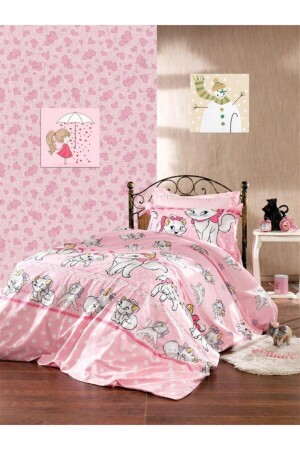 مجموعة من الأسرة ذات نمط واحد من القطط مع أوراق مرنة ، غطاء قط - GASEL ÇARŞI