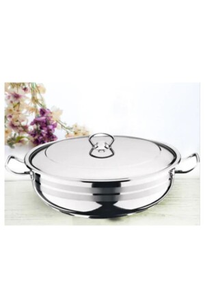 Gastro Çelik Basık Karnıyarık Pilav Tenceresi 34 Cm 446 - Berlin