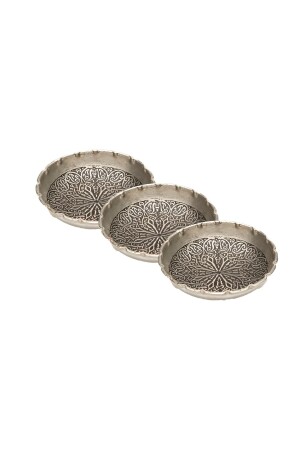 Gaziantep Kupfer-Snackschalen-Set, Nüsse, 3er-Set (10 cm x 2,5 cm), TYC00460670369 - 1