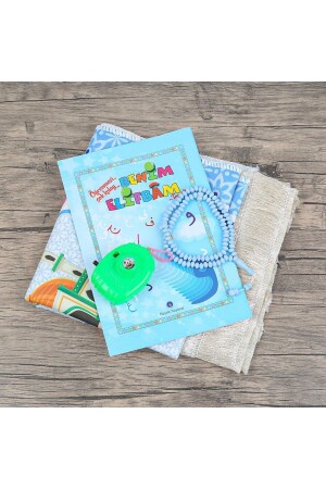 Gebetsset für Kinder und Lernbuch-Gebetsset – Blau 45 x 82 cm – 110 g – Gebetsperlen – Toy Fotograf M - 4