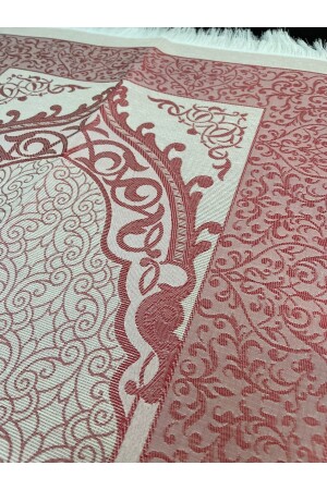 Gebetsteppich aus Thermo-Leder, Koran-Baumwolle, Perlen-Rosenkranz-Paket, Mitgift-Geschenkset, Home Concept, 110 x 70 - 3