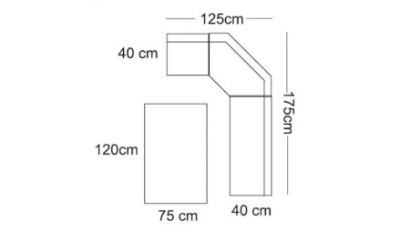 Gebogenes Küchen-Eckset - 11