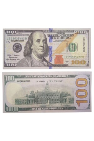 Geçersiz Şaka Düğün Parası Sahte Para 100 Adet Oyun Parası 100 Dolar - İrhanlar