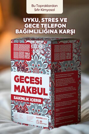 Gecesi Makbul - Uyku- Gece Telefon Bağımlılığı Ve Strese Karşı Bitki Formülleri - Sıfır Kimyasal - Tarla1932