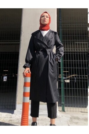 Geknöpfter Trenchcoat für Damen brm-wGGZ1 - 3