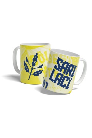 Gelb Marineblau 1907 - Gelb bedruckte Tasse FENERBAHÇE-0044 - 2