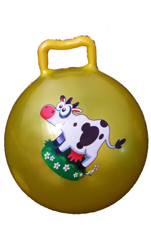 Gelber Unisex-Kinderwippe, Känguru-Ball, springender Ball, Platten, Ball, 90 kg, mit Tragefunktion PLTS4552 - 1