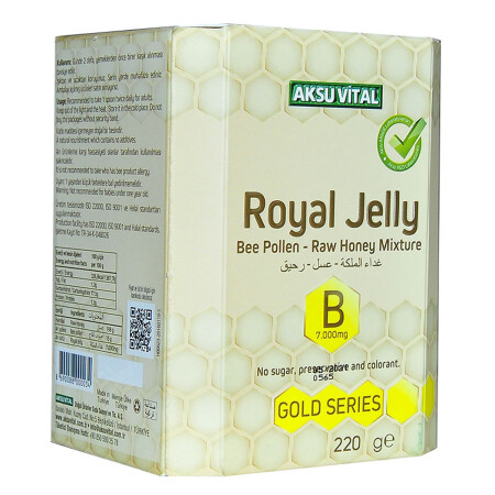 Gelée Royale Pollen-Honig-Mischung B 7. 000 Mg Goldserie 220 Gr - 5